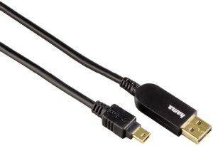 HAMA 54553 FLEXIBLE SPINNING USB TO MINI USB2.0 CABLE 1.8M