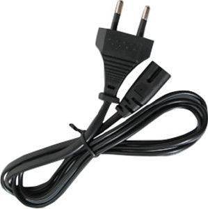 EAXUS 40350 2-PIN EURO POWER CABLE BLACK 1.2M