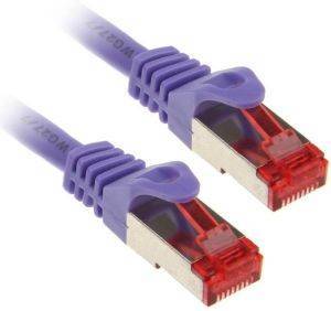 INLINE PATCH CABLE S/FTP CAT.6 RJ45 5M VIOLET