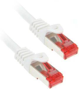 INLINE PATCH CABLE S/FTP CAT.6 RJ45 5M WHITE