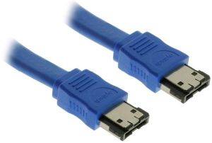 INLINE ESATA II EXTERNAL CONNECTION CABLE 0.5M BLUE