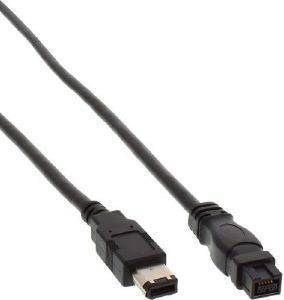 INLINE FIREWIRE CABLE 6-PIN TO 9-PIN 1M