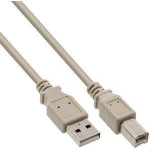 INLINE USB2.0 CABLE A TO B 0.5M BEIGE INLINE USB2.0 CABLE A TO B 0.5M BEIGE