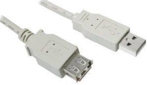 INLINE USB2.0 EXTENSION CABLE TYPE A 5M BEIGE