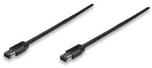 MANHATTAN 323901 FIREWIRE DEVICE CABLE 6-PIN 1.8M