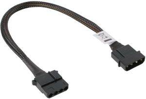 AKASA AK-CBPW02-30 4-PIN MOLEX PSU EXTENSION CABLE 30CM BLACK AKASA AK-CBPW02-30 4-PIN MOLEX PSU EXTENSION CABLE 30CM BLACK
