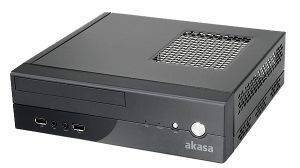 AKASA AK-ITX03BK08EU CRYPTO VESA MINI ITX CASE WITH 80W PSU BLACK