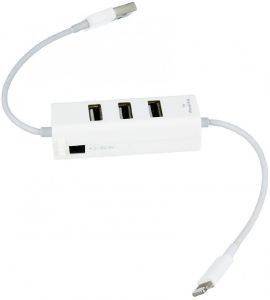 KALLIN 3-PORT USB HUB WITH APPLE LIGHTNING CONNECTOR