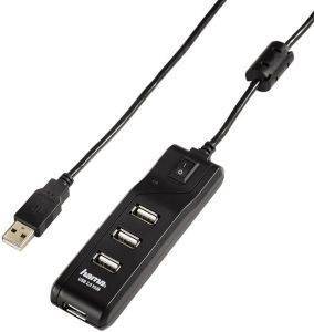 HAMA 54590 ON/OFF SWITCH 4-PORT USB2.0 HUB BLACK