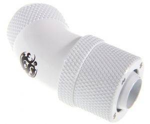 BITSPOWER CONNECTOR 45 DEGREE 1/4 INCH TO 16/10MM ROTATING WHITE
