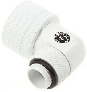 BITSPOWER CONNECTOR ANGLE 1/4 INCH TO 19/13MM ROTATING WHITE