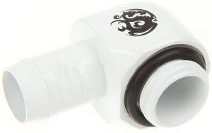 BITSPOWER FITTING ANGLE 1/4 INCH TO ID 10MM WHITE BITSPOWER FITTING ANGLE 1/4 INCH TO ID 10MM WHITE