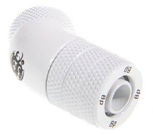 BITSPOWER CONNECTOR 45 DEGREE 1/4 INCH TO 10/8MM ROTATING WHITE