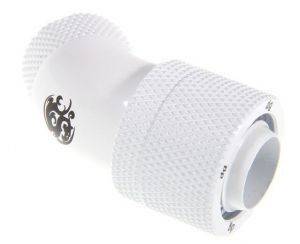 BITSPOWER CONNECTOR 45 DEGREE 1/4 INCH TO 16/11MM ROTATING WHITE