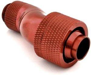 BITSPOWER CONNECTOR 90 DEGREE 1/4 INCH TO 19/13MM BLOOD RED