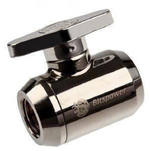 BITSPOWER ABSPERRHAHN 1/4 INCH SHINY SILVER