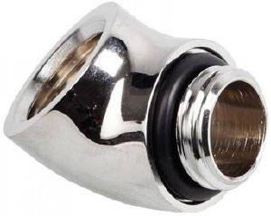 BITSPOWER ADAPTER 60 DEGREE 1/4 TO IG 1/4 INCH SHINY SILVER BITSPOWER ADAPTER 60 DEGREE 1/4 TO IG 1/4 INCH SHINY SILVER