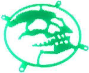 BITSPOWER 80MM UV-FAN GRID SKULL ULTRA GREEN