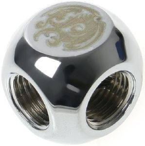 BITSPOWER T-ADAPTER 3X IG 1/4 INCH SHINY SILVER BITSPOWER T-ADAPTER 3X IG 1/4 INCH SHINY SILVER