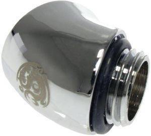 BITSPOWER ADAPTER 45 DEGREE 1/4 TO IG 1/4 INCH SHINY SILVER BITSPOWER ADAPTER 45 DEGREE 1/4 TO IG 1/4 INCH SHINY SILVER