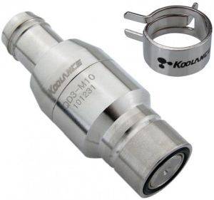 KOOLANCE QD3 MALE QUICK DISCONNECT NO-SPILL COUPLING, BARB FOR ID 10MM (3/8IN) KOOLANCE QD3 MALE QUICK DISCONNECT NO-SPILL COUPLING, BARB FOR ID 10MM (3/8IN)