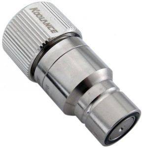 KOOLANCE QD3 MALE QUICK DISCONNECT NO-SPILL COUPLING, COMPRESSION FOR 13MM X 16MM (1/2IN X 5/8IN)