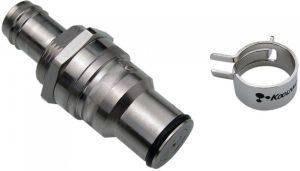 KOOLANCE VL3N MALE QUICK DISCONNECT NO-SPILL COUPLING, PANEL BARB FOR ID 10MM (3/8IN) KOOLANCE VL3N MALE QUICK DISCONNECT NO-SPILL COUPLING, PANEL BARB FOR ID 10MM (3/8IN)