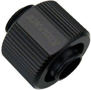 KOOLANCE FITTING SINGLE, BLACK COMPRESSION FOR 10MM X 16MM (3/8IN X 5/8IN)