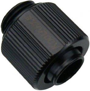 KOOLANCE FITTING SINGLE, BLACK COMPRESSION FOR 10MM X 13MM (3/8IN X 1/2IN)