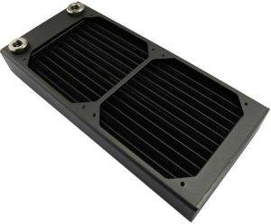 XSPC AX240 DUAL FAN RADIATOR (BLACK)