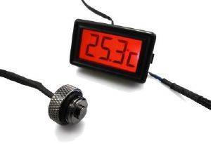 XSPC LCD TEMPERATURE SENSOR V2 + G1/4\'\' PLUG SENSOR RED