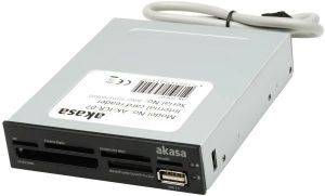 AKASA AK-ICR-07 INTERNAL MEDIA 6-PORT CARD READER 3.5\'\' BLACK AKASA AK-ICR-07 INTERNAL MEDIA 6-PORT CARD READER 3.5\'\' BLACK