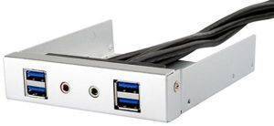 SILVERSTONE FP32S-E USB3.0 FRONT PANEL 3.5\'\' SILVER SILVERSTONE FP32S-E USB3.0 FRONT PANEL 3.5\'\' SILVER