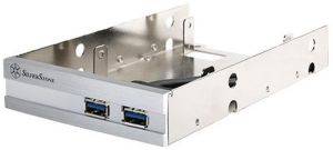 SILVERSTONE FP36S-E 3.5\'\' BAY FOR 2XUSB3.0 AND 2X2.5\'\' HDD SILVER