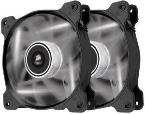 CORSAIR AIR SERIES AF120 LED WHITE QUIET EDITION HIGH AIRFLOW 120MM FAN TWIN PACK CORSAIR AIR SERIES AF120 LED WHITE QUIET EDITION HIGH AIRFLOW 120MM FAN TWIN PACK
