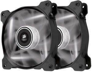 CORSAIR AIR SERIES AF120 LED WHITE QUIET EDITION HIGH AIRFLOW 120MM FAN TWIN PACK