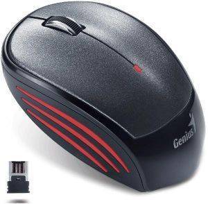 GENIUS NX-6500 USB WIRELESS OPTICAL MOUSE METALLIC GREY