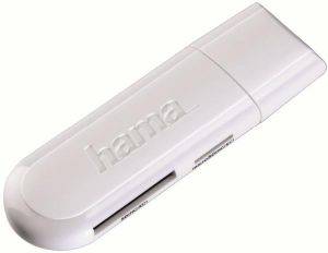 HAMA 108040 USB3.0 SUPERSPEED SD/MICROSD CARD READER WHITE