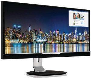 PHILIPS 298P4QJEB 29\'\' AH-IPS LED MONITOR WITH SPEAKERS ULTRAWIDE HD BLACK