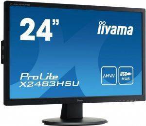IIYAMA PROLITE X2483HSU-B1 24\'\' AMVA+ LED MONITOR FULL HD WITH SPEAKERS BLACK