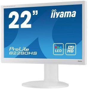 IIYAMA PROLITE B2280HS-W1 21.5\'\' LED MONITOR FULL HD WITH SPEAKERS WHITE