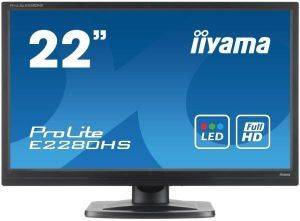 IIYAMA PROLITE E2280HS 21.5\'\' LED MONITOR FULL HD WITH SPEAKERS BLACK