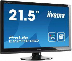 IIYAMA PROLITE E2278HSD 21.5\'\' LED MONITOR FULL HD WITH SPEAKERS BLACK IIYAMA PROLITE E2278HSD 21.5\'\' LED MONITOR FULL HD WITH SPEAKERS BLACK