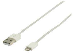 VALUELINE VLMP39300W1.00 DATA AND CHARGING LIGHTNING CABLE 1M WHITE