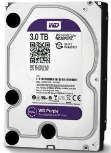 WESTERN DIGITAL WD30PURX PURPLE SURVEILLANCE HARD DRIVE 3TB 3.5\'\' SATA3