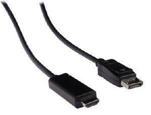 VALUELINE VLCP37100B2.00 DISPLAYPORT TO HDMI CONNECTOR CABLE 2M BLACK
