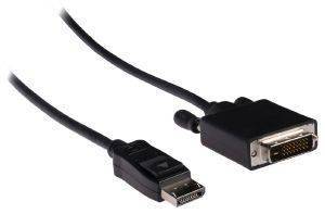 VALUELINE VLCP37200B1.00 DISPLAYPORT TO DVI-D 24+1P M/M 1M BLACK