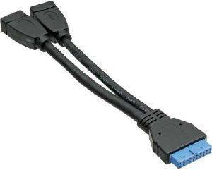 INLINE INTERNAL ADAPTER CABLE USB3.0 TO EXTERNAL 2XUSB3.0 15CM