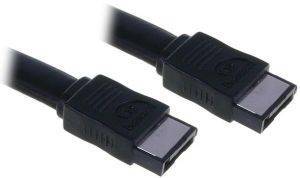 INLINE SATA II CONNECTION CABLE 0.5M BLACK