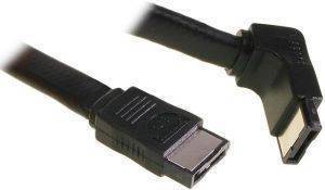 INLINE SATA II CONNECTION CABLE ANGLED 0.5M BLACK